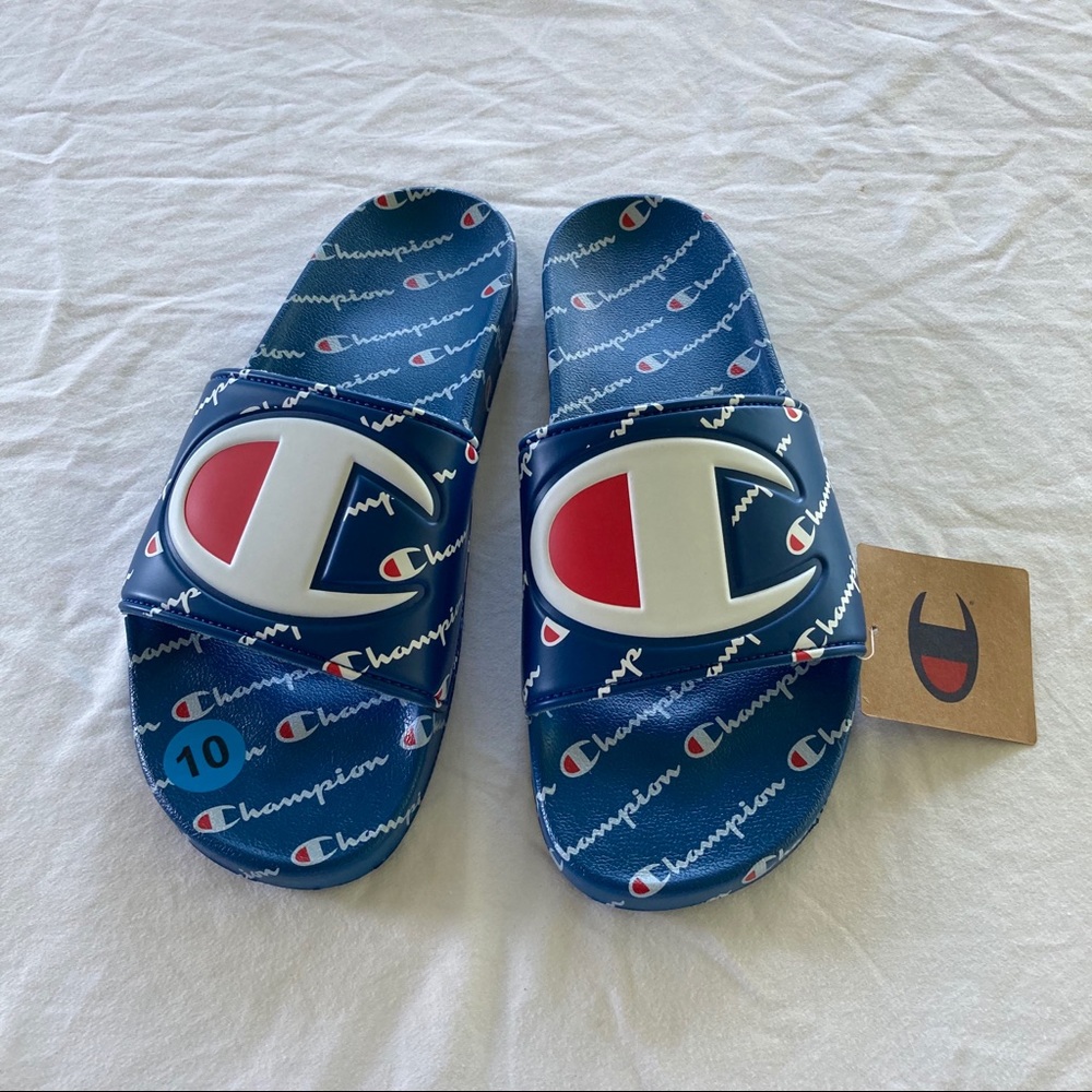 Men’s Champion Repeat Royal Slides - Picture 7 of 7